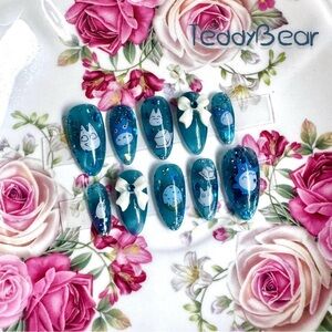 🫐 Lost & Found Totoro 🫐 ฅ՞•ﻌ•՞ฅ PressOn Nails